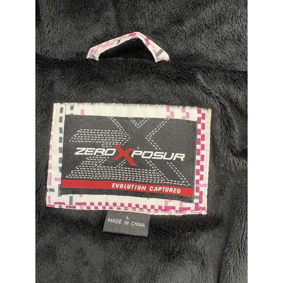 ZeroXposur Women’s Winter Zip Coat  Hood Size Large Down Feathers - Picture 8 of 11